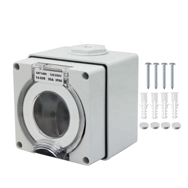 Outdoor Power Inlet Box - Generatore da 50 Amp Scatola di