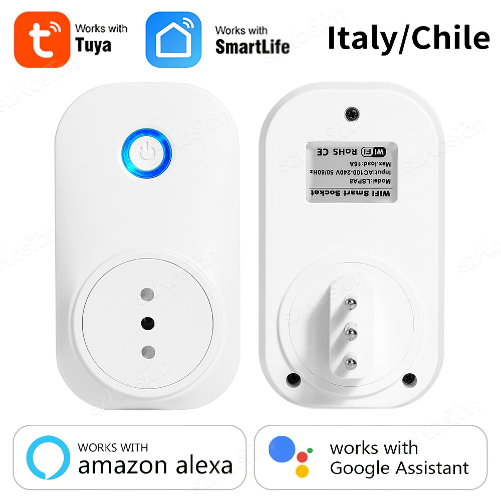 Outdoor Power Outlet Wifi - 16A Cile Italia Presa Intelligente Wifi