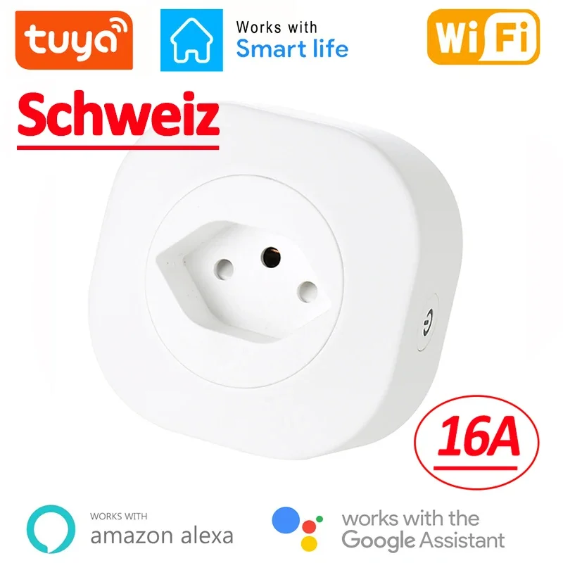 Outdoor Power Outlet Wifi - WiFi Smart Plug 16A Svizzera CH