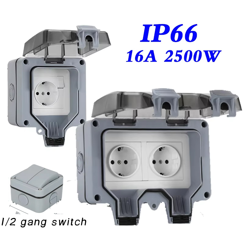 Outdoor Power Quincy - Prese impermeabili da parete per esterni