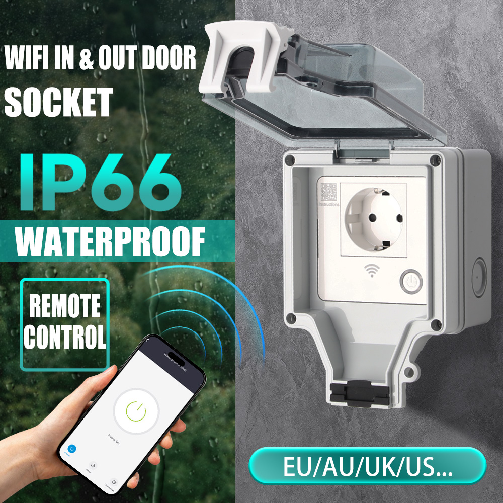 Outdoor Power Outlet Wifi - Presa Intelligente da Esterno IP66 Impermeabile