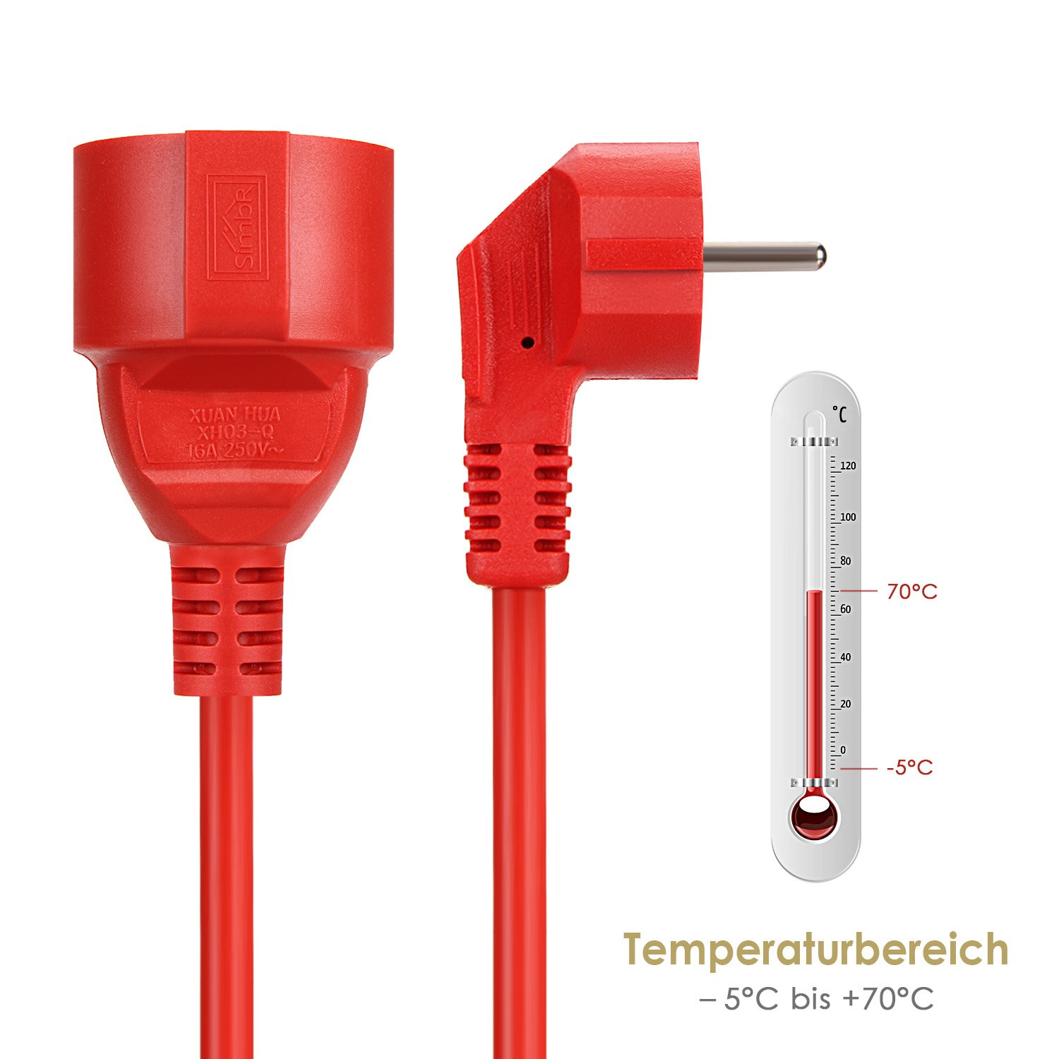 Outdoor Power Quincy - Prolunga Elettrica con Cavo 5/10/20m, Prese