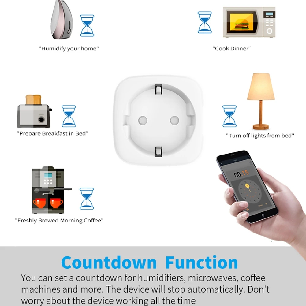 Tuya WIFI Smart Socket EU 16A/ - Outdoor Power Outlet Wifi recensione e prezzo