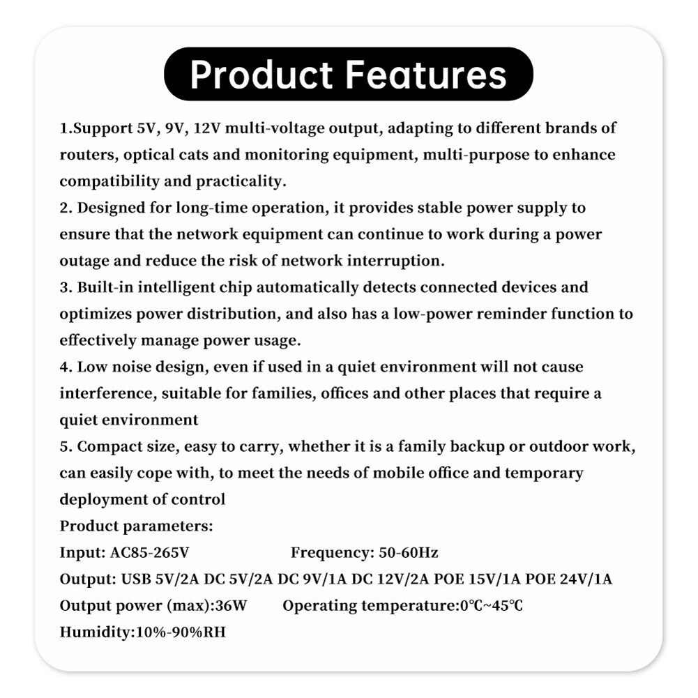 UPS DC di backup 1018L 5V 9V 1 - Outdoor Uninterruptible Power Supply recensione e prezzo
