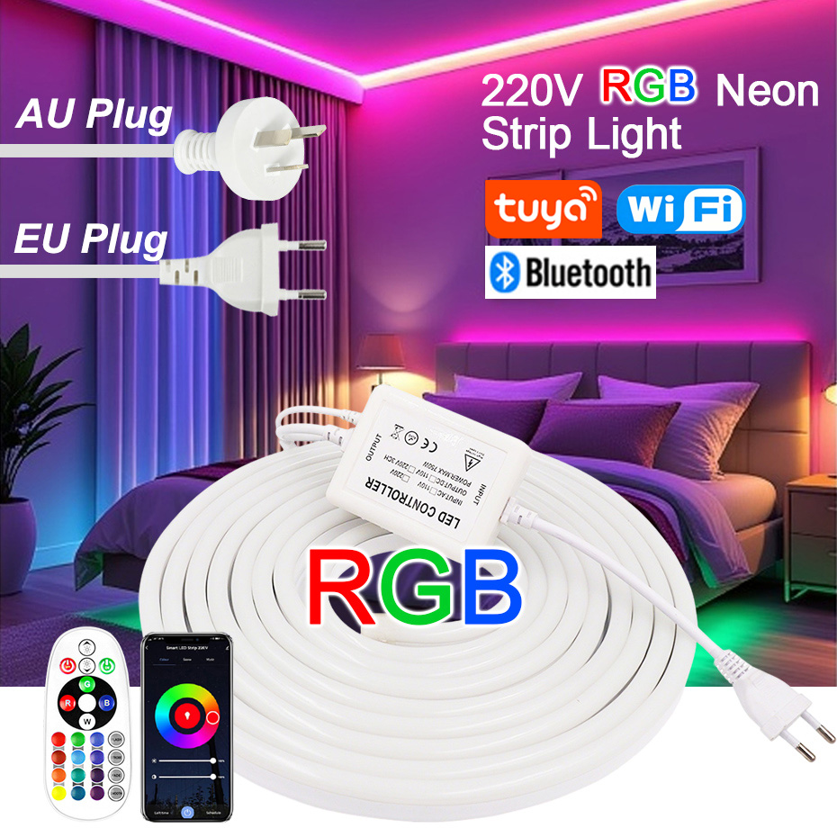 Striscia LED Neon RGB 220V con - Outdoor Power Outlet Wifi recensione e prezzo