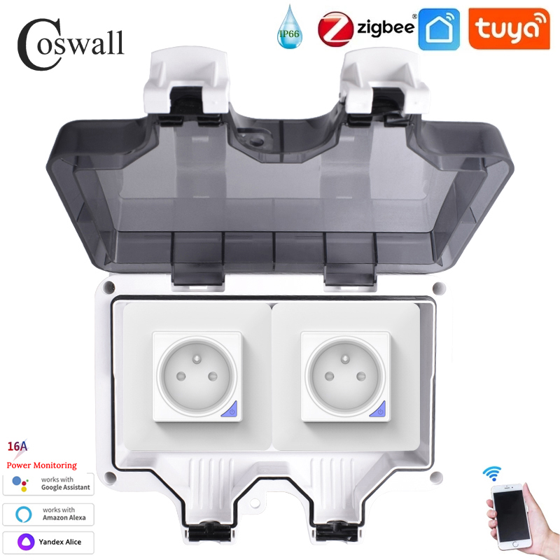 Coswall IP66 presa Standard fr - Outdoor Power Outlet Wifi recensione e prezzo
