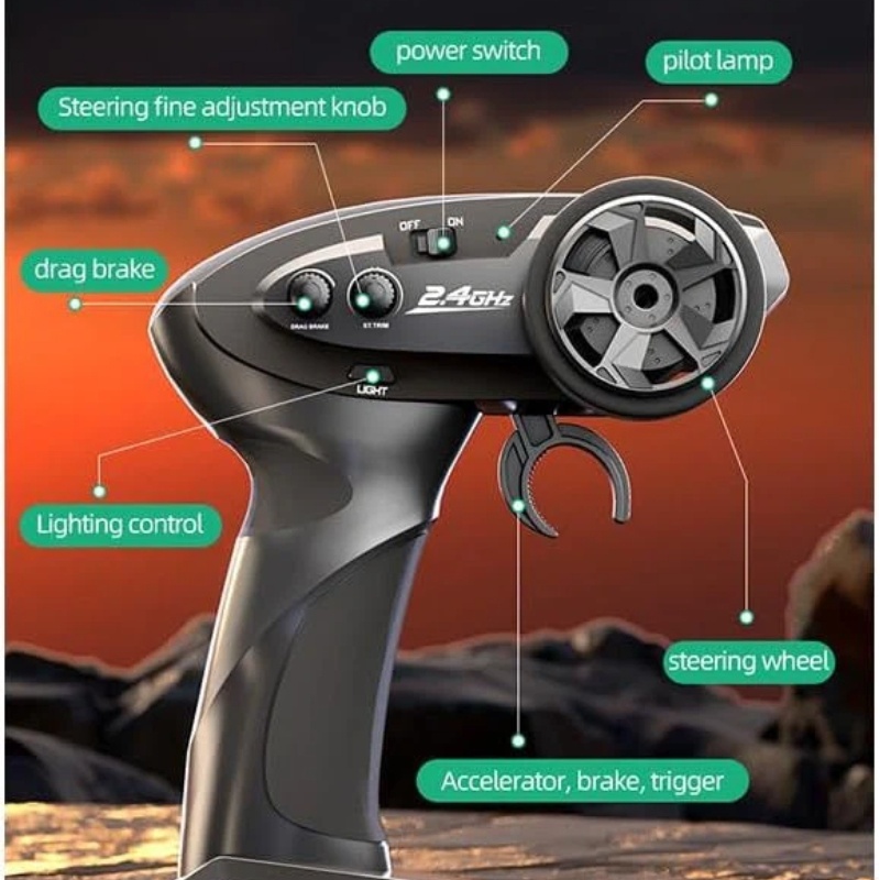 Huangbo 1:16 4WD RC Camion Fuo - Outdoor Power Meter Bike recensione e prezzo