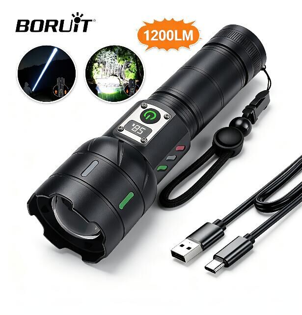 BORUiT A15 Torcia con Display  - Outdoor Power Meter Bike recensione e prezzo
